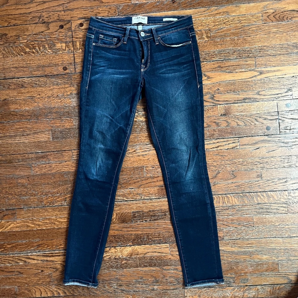 NWOT FRAME Le Skinny De Jeanne Lupine Jeans